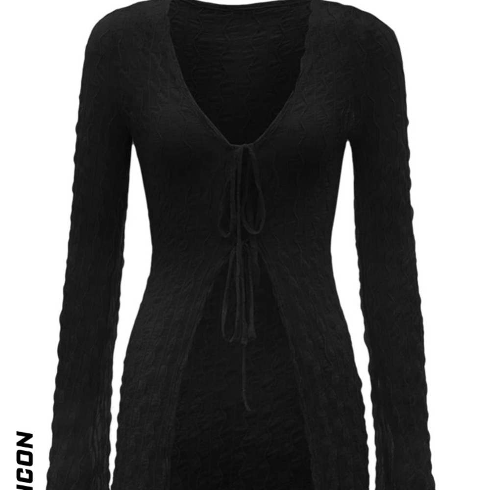Black Lightweight Cardigan